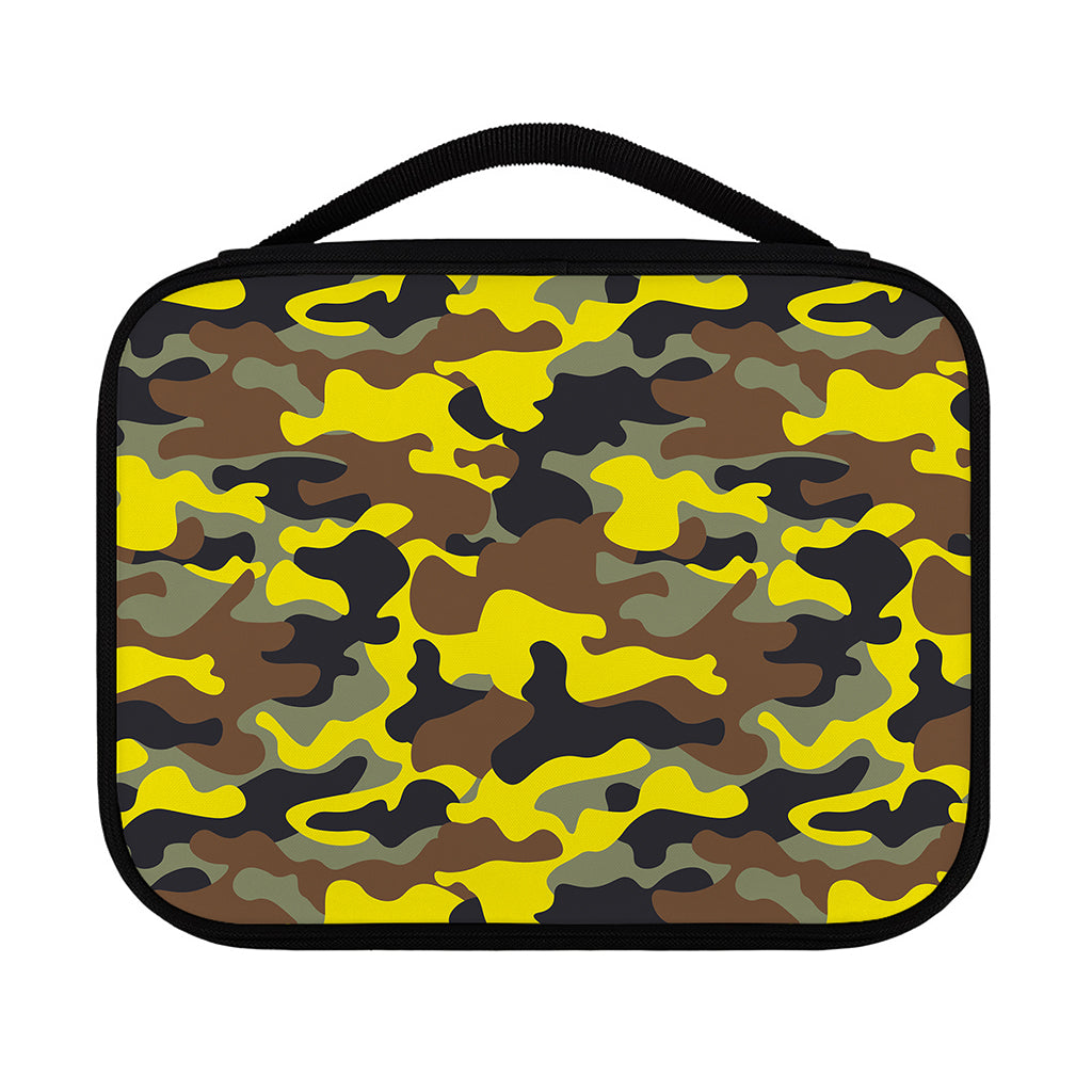 Yellow Brown And Black Camouflage Print Classic Bible Case