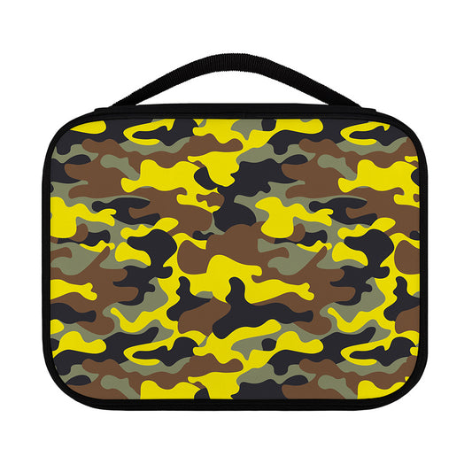 Yellow Brown And Black Camouflage Print Classic Bible Case