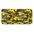 Yellow Brown And Black Camouflage Print Towel