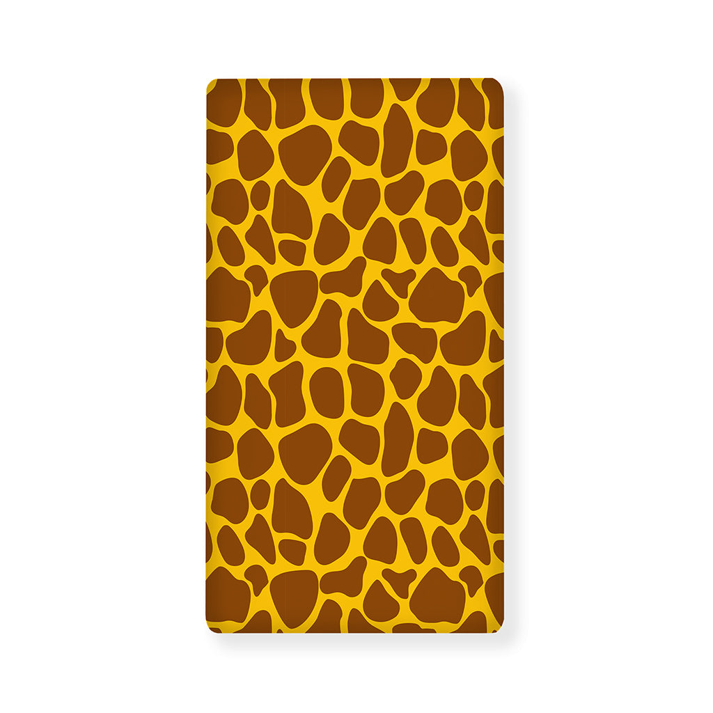 Yellow Brown Giraffe Pattern Print Baby Crib Sheet