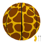 Yellow Brown Giraffe Pattern Print Basketball