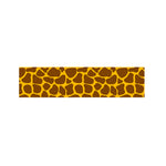 Yellow Brown Giraffe Pattern Print Bed Runner