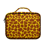 Yellow Brown Giraffe Pattern Print Briefcase Bible Bag