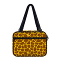 Yellow Brown Giraffe Pattern Print Double Strap Bible Bag