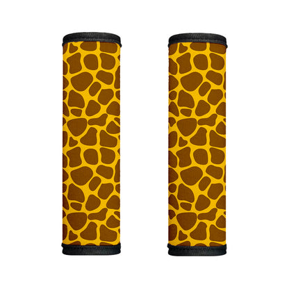 Yellow Brown Giraffe Pattern Print Handle Covers