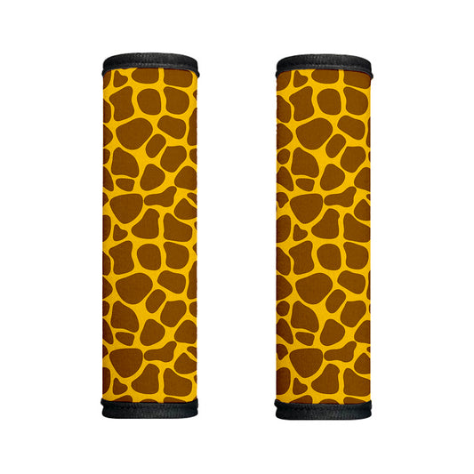Yellow Brown Giraffe Pattern Print Handle Covers