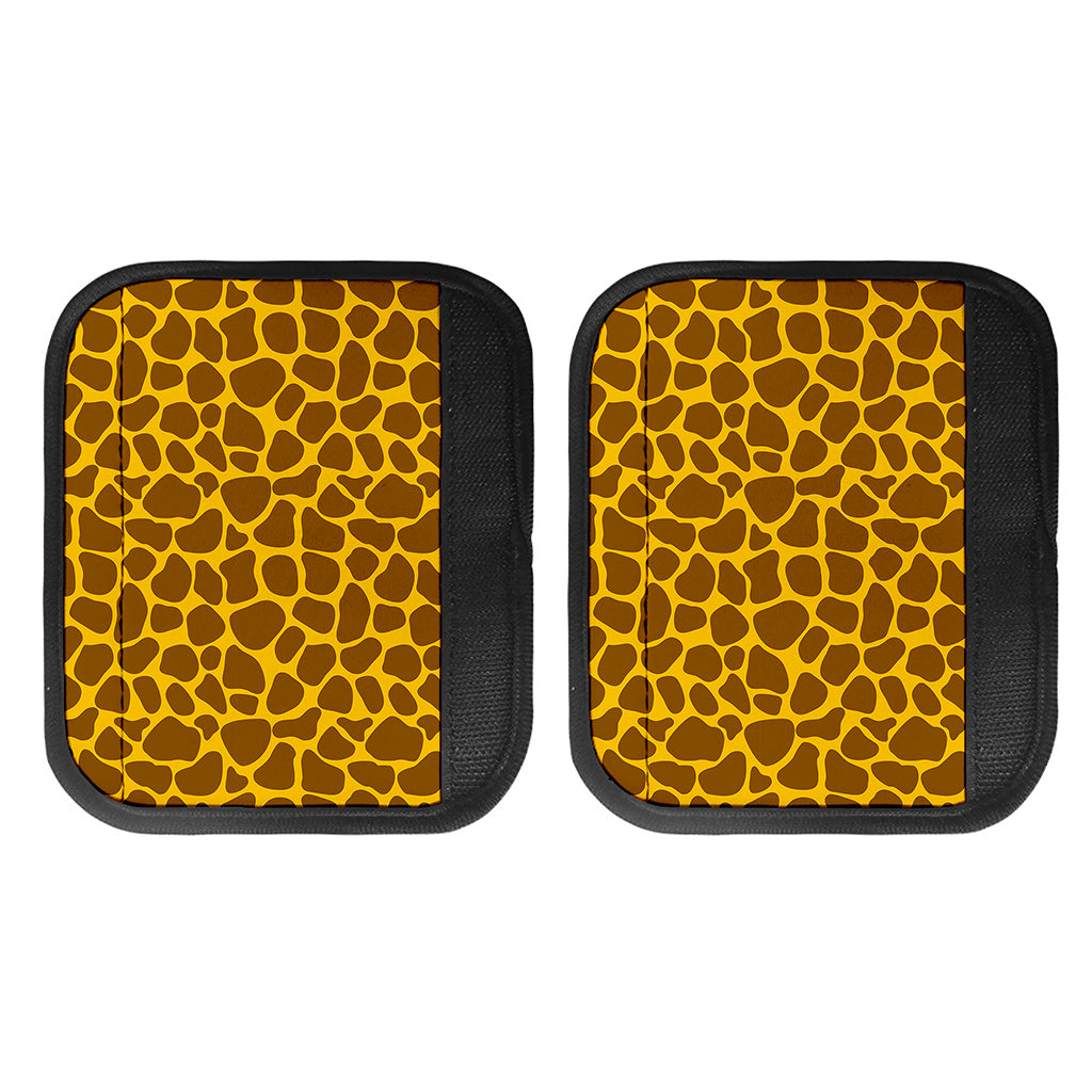Yellow Brown Giraffe Pattern Print Handle Covers