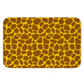 Yellow Brown Giraffe Pattern Print Indoor Door Mat