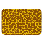 Yellow Brown Giraffe Pattern Print Indoor Door Mat
