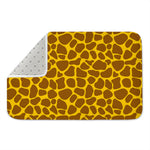 Yellow Brown Giraffe Pattern Print Indoor Door Mat