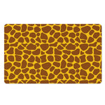 Yellow Brown Giraffe Pattern Print Polyester Doormat