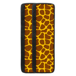 Yellow Brown Giraffe Pattern Print Refrigerator Handle Covers