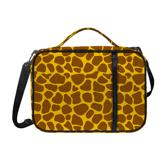 Yellow Brown Giraffe Pattern Print Shoulder Strap Bible Bag