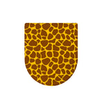 Yellow Brown Giraffe Pattern Print Toilet Lid Cover