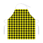 Yellow Buffalo Plaid Print Adjustable Apron
