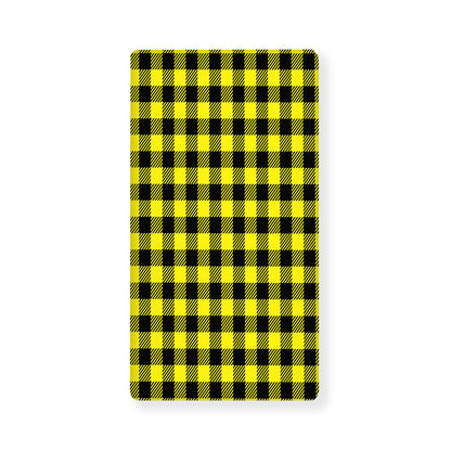 Yellow Buffalo Plaid Print Baby Crib Sheet