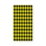 Yellow Buffalo Plaid Print Baby Crib Sheet