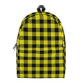Yellow Buffalo Plaid Print School Backpack