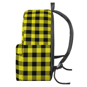 Yellow Buffalo Plaid Print Backpack