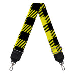 Yellow Buffalo Plaid Print Bag Strap