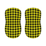 Yellow Buffalo Plaid Print Bar Stool Covers