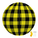 Yellow Buffalo Plaid Print Basketball