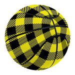 Yellow Buffalo Plaid Print Basketball