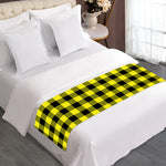 Yellow Buffalo Plaid Print Bed Runner