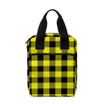 Yellow Buffalo Plaid Print Bible Tote Bag