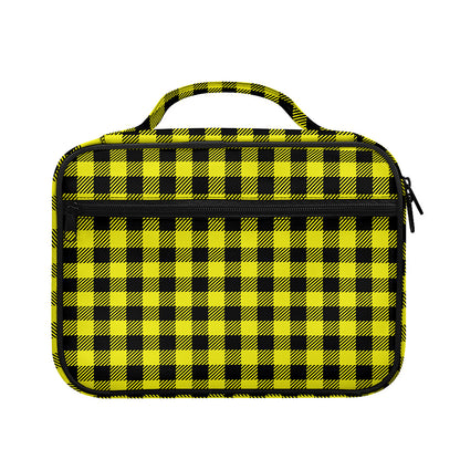 Yellow Buffalo Plaid Print Briefcase Bible Bag