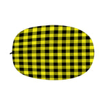 Yellow Buffalo Plaid Print Car Side Mirror Covers