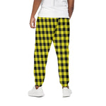 Yellow Buffalo Plaid Print Cotton Pants