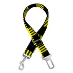 Yellow Buffalo Plaid Print Dog Seat Belt