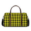 Yellow Buffalo Plaid Print Duffel Bag