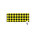 Yellow Buffalo Plaid Print Extended Mouse Pad