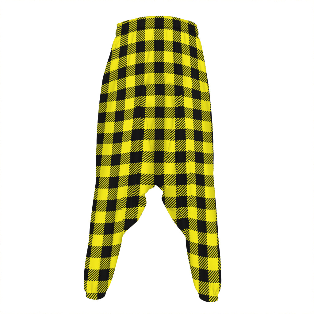 Yellow Buffalo Plaid Print Hammer Pants