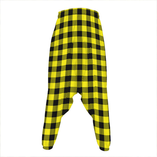 Yellow Buffalo Plaid Print Hammer Pants
