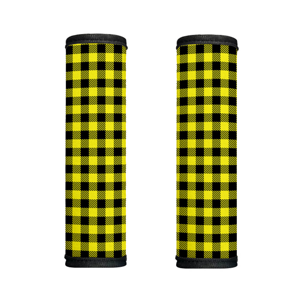 Yellow Buffalo Plaid Print Handle Covers