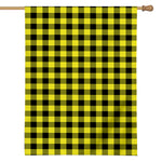 Yellow Buffalo Plaid Print House Flag