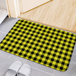 Yellow Buffalo Plaid Print Indoor Door Mat