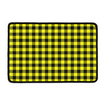 Yellow Buffalo Plaid Print Kitchen Mat