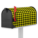 Yellow Buffalo Plaid Print Mailbox Cover
