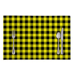 Yellow Buffalo Plaid Print Placemat