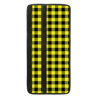 Yellow Buffalo Plaid Print Refrigerator Handle Covers