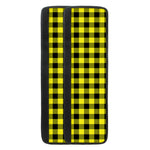 Yellow Buffalo Plaid Print Refrigerator Handle Covers