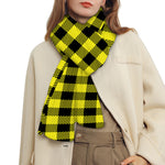 Yellow Buffalo Plaid Print Scarf