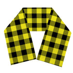Yellow Buffalo Plaid Print Scarf