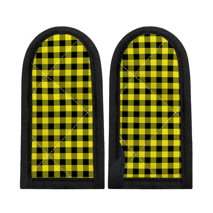 Yellow Buffalo Plaid Print Skillet Handle Cover