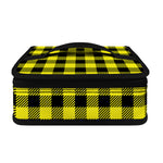 Yellow Buffalo Plaid Print Small Lunch Bag