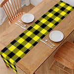 Yellow Buffalo Plaid Print Table Runner